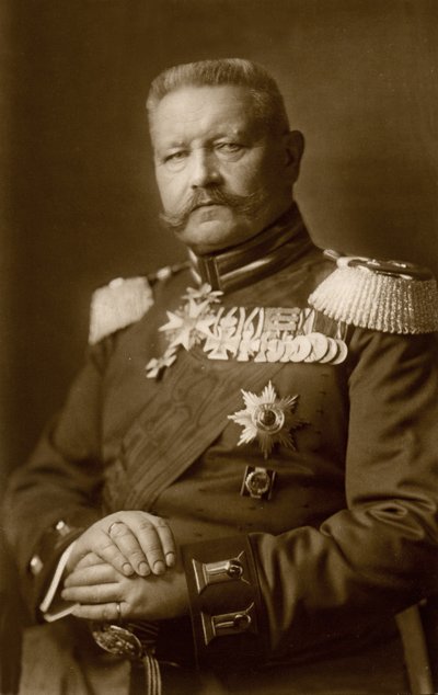 História. Alemanha. O general Paul von Hindenburg. Foto, Alemanha, c.1914-16. (cartão postal) de Unbekannter Künstler