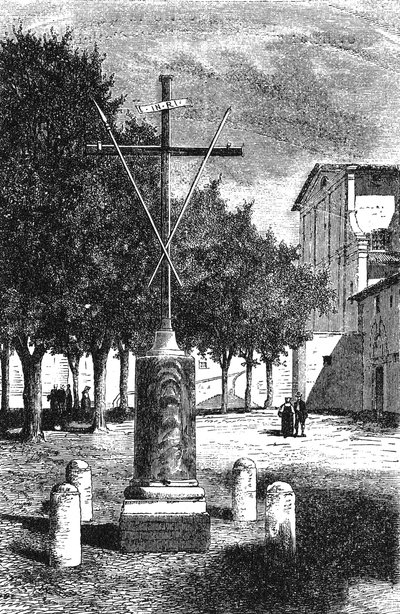 História da Roma Antiga. Ordem dos Frades Menores Capuchinhos sobre a Praça Barberini, em Roma, a cruz de Cristo de Unbekannt