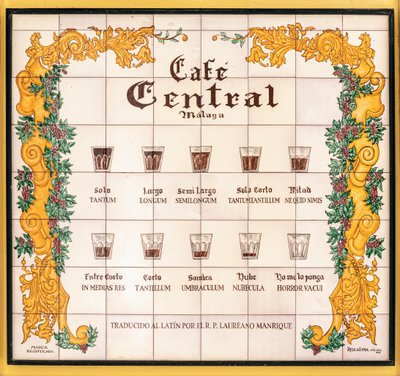 Como encomendar café, Espanha, 2020 (foto) de Unbekannt
