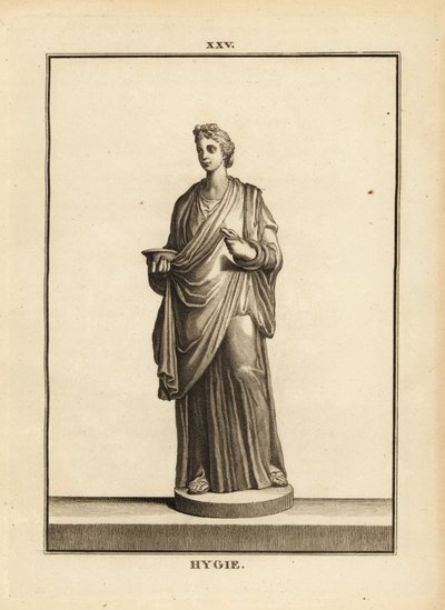 Hygieia, deusa grega e romana da saúde e da limpeza, filha do deus da medicina Asclepius de Unbekannt