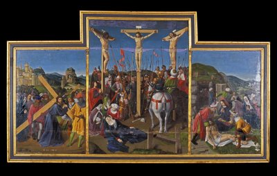 Indre & Loire N* 173 - Chateau de Loches - O retábulo da crucificação - Escola de Jean Fouquet - 1485 - de Unbekannt