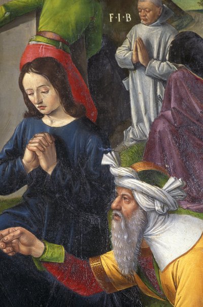 Indre & Loire N* 176 - Chateau de Loches - Detalhe do retábulo da crucificação - Ecole de Jean Fouquet - 1485 - de Unbekannt