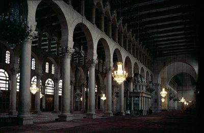 Interior do Salão de Oração, c.705-715 AD (foto) de Unbekannt