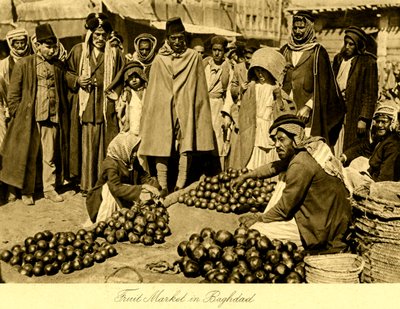 Iraque - Mercado de fruta em Bagdade de Unbekannter Künstler