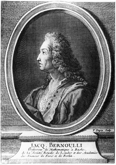 Jacques Bernoulli, matemático suíço, c 1700 de Unbekannt