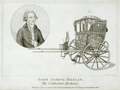 John Joseph Merlin, inventor e mecânico belga, c 1770 de Unbekannt