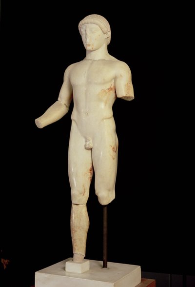 Kouros: o menino de uma perna (vista de frente - ver também 66079) de Unbekannt