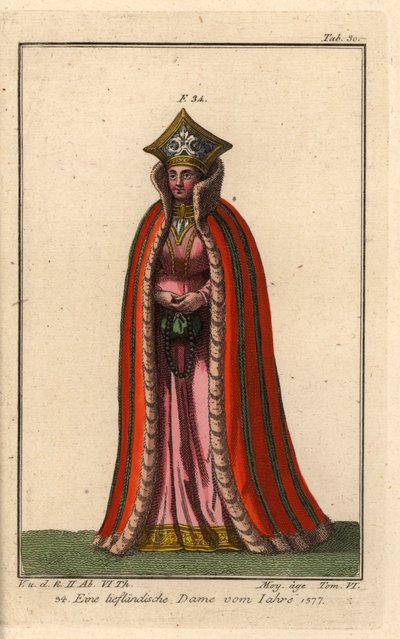 Senhora da Livónia, província russa de Unbekannter Künstler