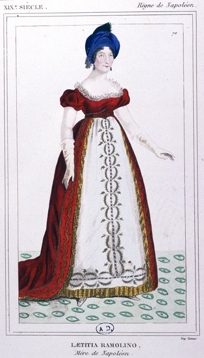 Laetitia Bonaparte, c. 1810 (gravura) de Unbekannter Künstler