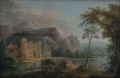 Paisagem junto a um lago de Unbekannter Künstler