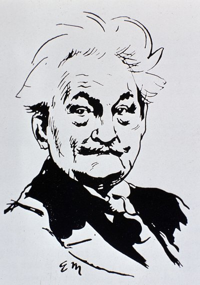 Leoš Janáček (tinta sobre papel) de Unbekannt