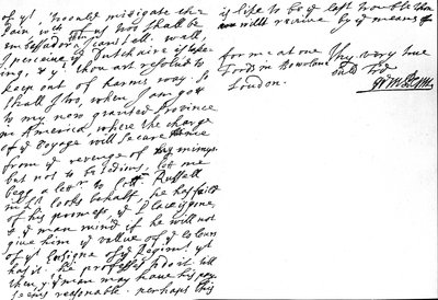 Carta de William Penn a Henry Sidney sobre a mutabilidade e a corrupção do mundo e dos monarcas e mencionando a sua "nova província concedida da América", 29 de Março de Unbekannt
