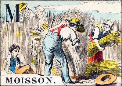 M Moisson - "Alfabeto da fazenda" final do século XIX (gravura) de Unbekannt