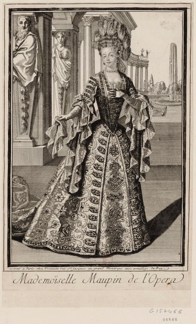 Mademoiselle Maupin na Ópera de Unbekannter Künstler