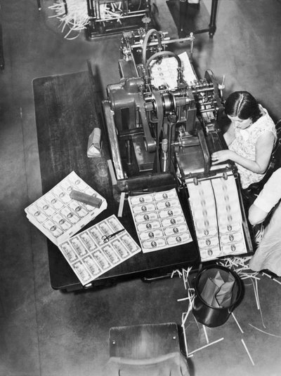 Making Bills, Washington, D.C., c.1929 (foto a p/b) de Unbekannt