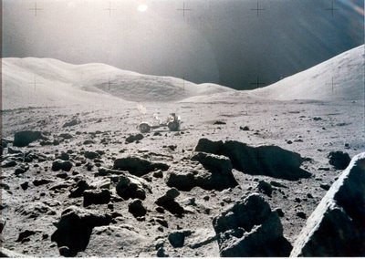 Vôo espacial tripulado, EUA, Apollo 15 Vista panorâmica da superfície lunar, Apollo 15 de Unbekannt