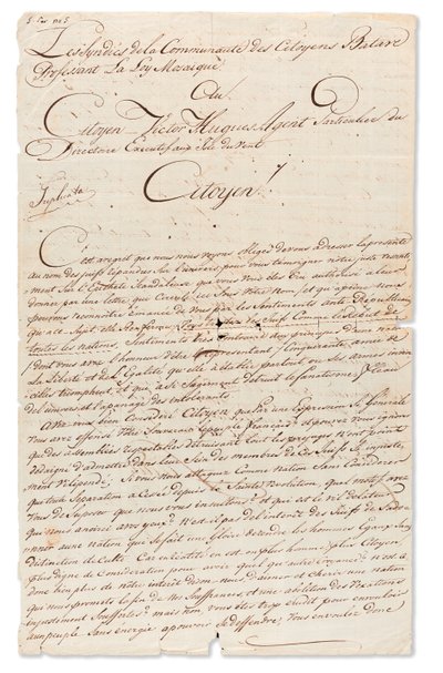 Carta manuscrita assinada &39;Jb d Castro&39; e &39;David Cohen Henriq&39;, para Victor Hugues Agente Especial da Diretoria Executiva nas Ilhas de Barlavento, Curaçao, 8 de setembro de 1798 (tinta no papel) de Unbekannt