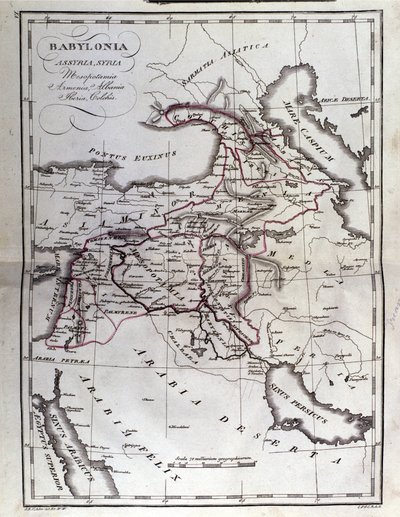 Mapa da Mesopotâmia de Unbekannter Künstler