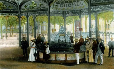 Medicina. Primavera de Chomel em Vichy, França. Cartão postal, França, c.1900. de Unbekannter Künstler
