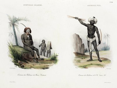 Homens da Nova Irlanda e Fiji de Unbekannt
