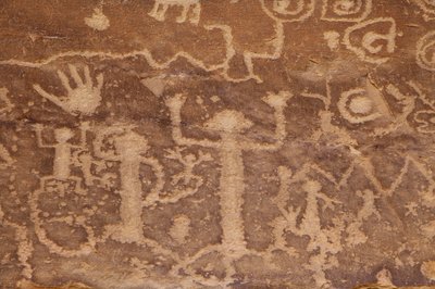 Mesa Verde, Petroglifos americanos Anasazi ou povo ancestral Pueblo de William M. Timlin