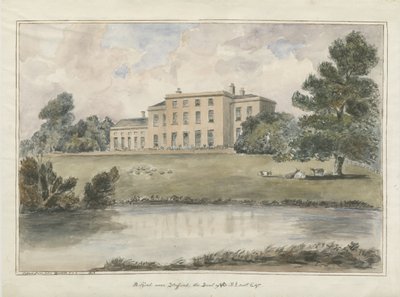Milford House: pintura a aquarela, 1848 de Unbekannt