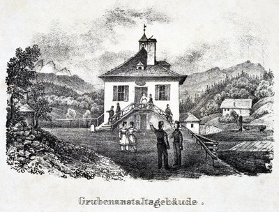 Mina de sal: o edifício da empresa mineira em Durrnberg, Áustria de Unbekannt