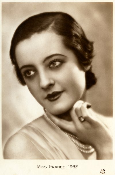 Miss França 1932 (cartão postal) de Unbekannt