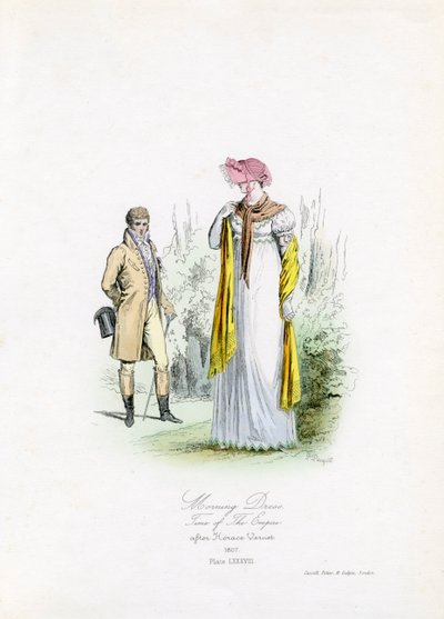Vestido de Manhã no tempo do Império de Unbekannter Künstler