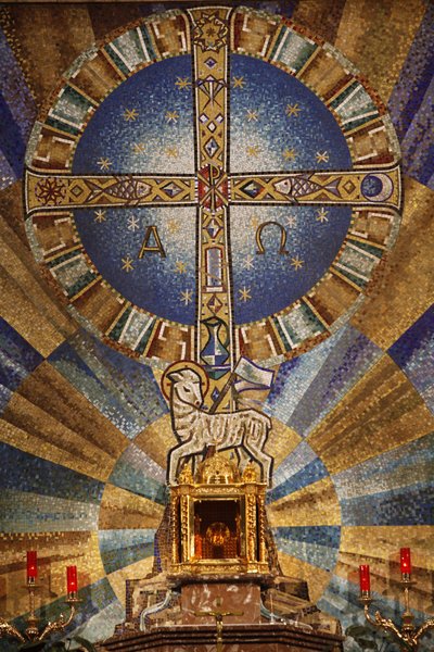 Mosaico em basílica de Jesus de Medinaceli Madrid Espanha de Unbekannt