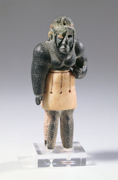 Gênio mitológico das montanhas, c.2200 aC (calcário e clorita, diadema feito de ferro meteórico) de Unbekannt