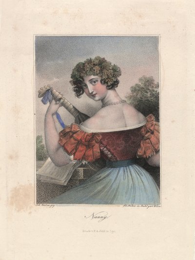 Nanny, Leipzig, c.1840 (gravura) de Unbekannter Künstler