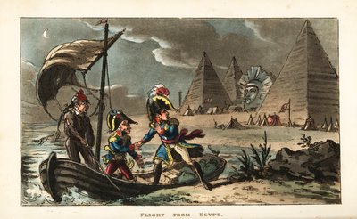 Napoleão Bonaparte abandona o exército revolucionário no Egipto de Unbekannter Künstler