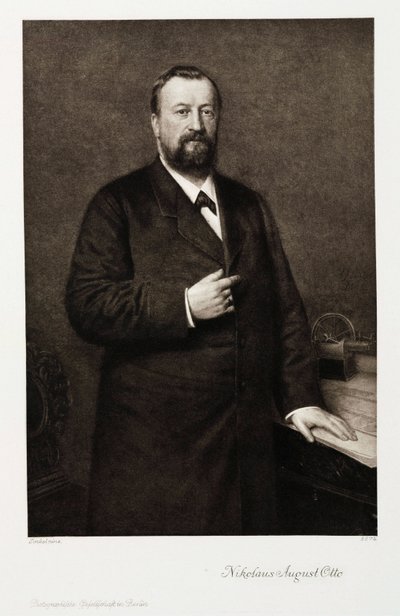 Nikolaus August Otto, engenheiro alemão, c 1870s de Unbekannt
