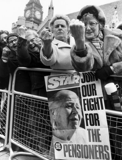 OAPs lobby, Londres, Março de 1981 de Unbekannt