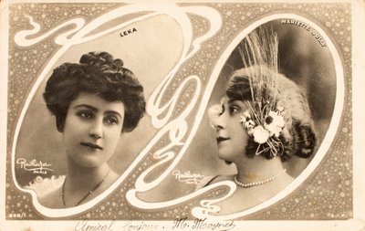 Antigo cartão postal/Leka/Mariette Sully (1874-1940)/Actress de William M. Timlin