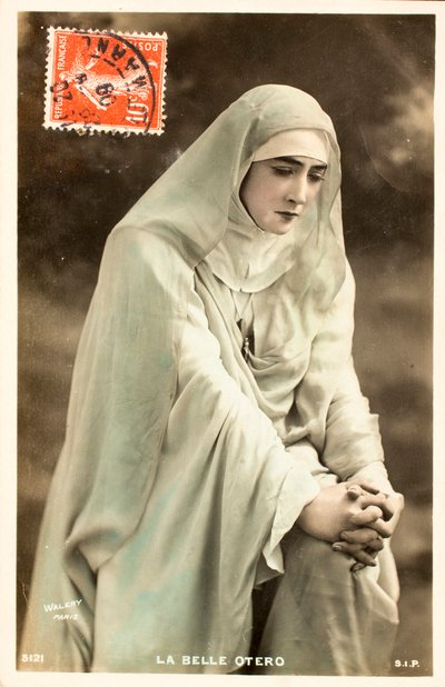 Cartão postal antigo/ O belo Otero (Caroline Otero de William M. Timlin