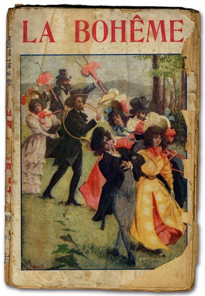 Libreto da ópera La Boheme de Giacomo Puccini. 1896 (impressão) de Unbekannter Künstler