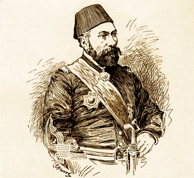 Osman Pasha (O Defensor de Plevna) de Unbekannter Künstler