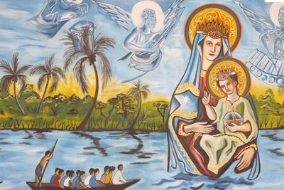 Our Lady of Togo fresco, Togoville, Togo de Unbekannt