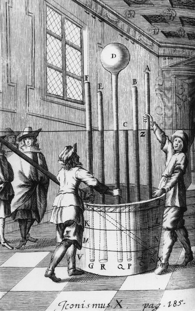 FÍSICA, EXPERIMENTOS, experiência do barômetro PRE-1800 Torricelli de Unbekannt