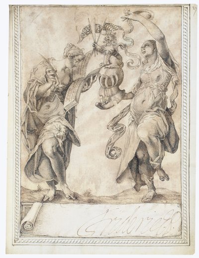 Página do Álbum Amicorum de Philipp Hainhofer, 1596-1633 de Unbekannt