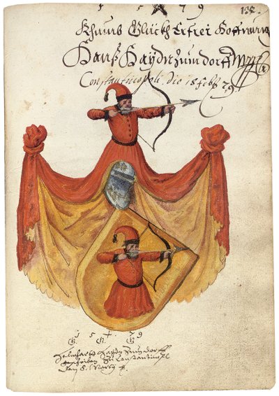 Página do álbum Amicorum de Salomon Schweigger von Sulz, 1576-1608 de Unbekannt