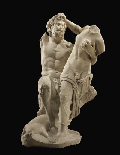 Pan e hermafrodita, c. Século 1 DC de Unbekannt