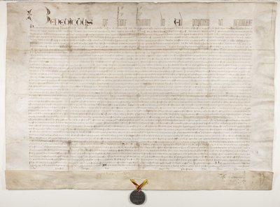 Bula Papal confirmando a carta do Bispo Henry Wardlaw, recto de Unbekannt