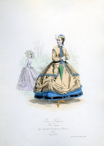 A moda de Paris na época do Segundo Império de Unbekannter Künstler