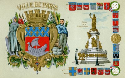 Postal de Paris de Unbekannter Künstler