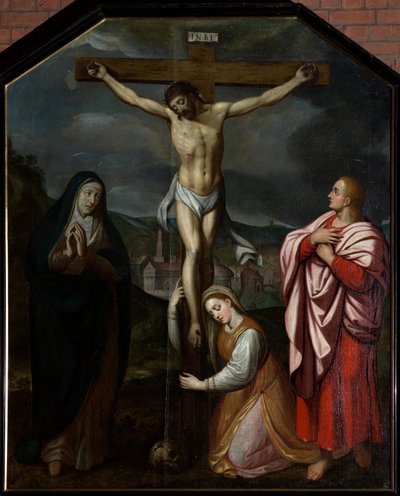 Igreja paroquial (Parochiekerk Sint-Martinus). Pintura. O cruzamento. Século XVII. de Unbekannter Künstler
