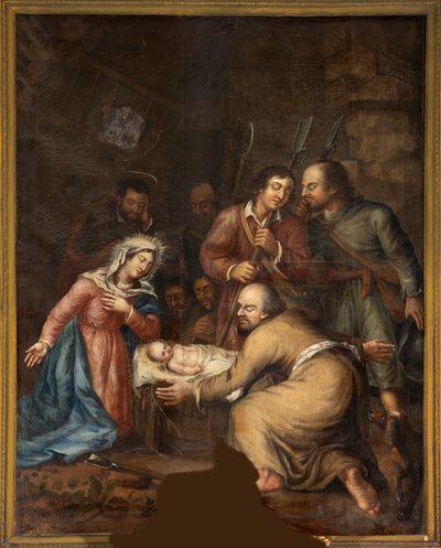 Igreja paroquial (Schendelbeke, igreja paroquial de St Amand). Pintura. de Unbekannter Künstler