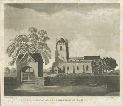 Igreja de Pattingham: gravura em aquatinta, 1796 de Unbekannt